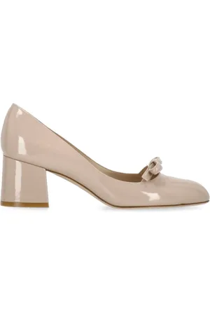 Stuart Weitzman Schoenen, Dames, Roze, 36 EU, Leer, Felicity Block Pump 60