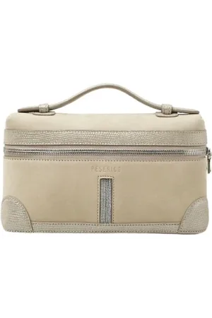 PESERICO SIGN Tassen, Dames, , ONE Size, Echt leren aktetas met Punto Luce