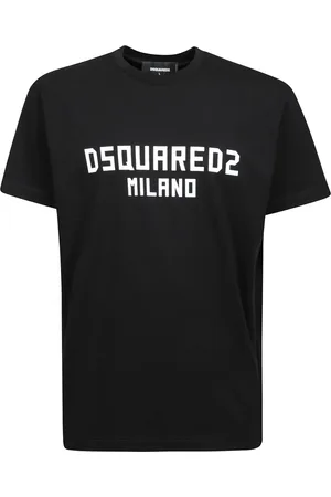 Dsquared2 Tops, Heren, Zwart, XL, Katoen, Minimalistisch Logo T-shirt