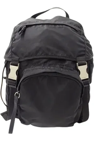 Prada Pre-owned, unisex, Zwart, ONE Size, Pre-owned Fabric backpacks