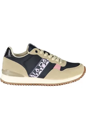 Napapijri Schoenen, Dames, , 39 EU, Leer, Vetersneakers met Contrastdetails