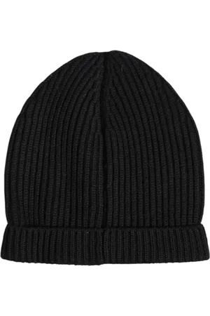 Dolce & Gabbana Accessoires, Heren, Zwart, ONE Size, Kasjmier, Luxe Cashmere Winter Beanie Hoed