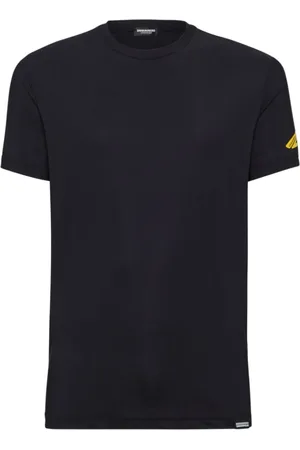 Dsquared2 Tops, Dames, Zwart, M, Katoen, Stijlvol Ondergoed Collectie T-Shirt