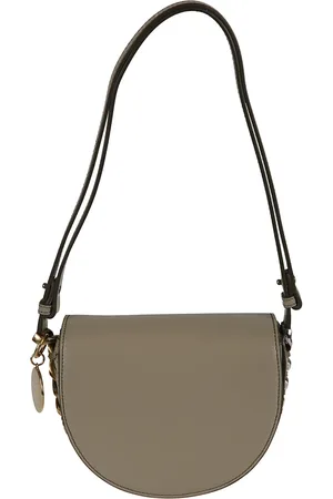 Stella McCartney Tassen, Dames, Groen, ONE Size, Polyester, Flap Schoudertas Alter Mat