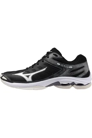 Mizuno Schoenen, unisex, Zwart, 46 EU, Wave Voltage 2 Zwart/Wit Schoenen