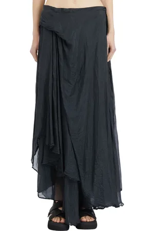 MARC LE BIHAN Rokken, Dames, Zwart, 2Xs, Zijden Maxi Rok