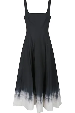 Staud Kleedjes, Dames, Zwart, L, Stijlvolle Wells Jurk