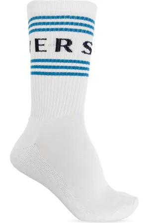 VERSACE Ondergoed, Heren, Wit, M, Katoen, Logo sokken