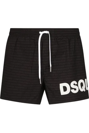 Dsquared2 Badkleding, Heren, Zwart, L, Zwart Zeekleding Boxer Midi