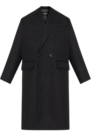 Dsquared2 Mantels, Heren, Zwart, S, Wol, Wollen jas