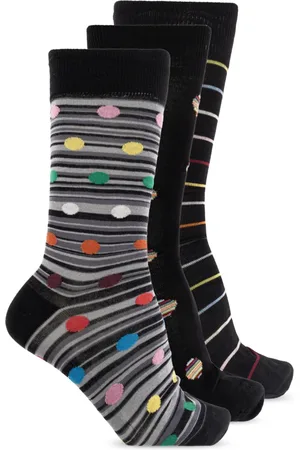 Paul Smith Ondergoed, Heren, Veelkleurig, ONE Size, Katoen, Driepak sokken