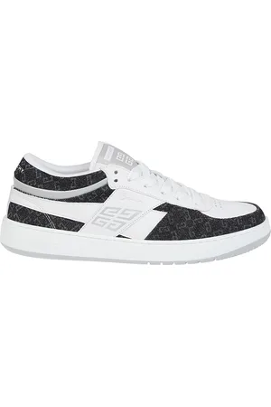 Givenchy Schoenen, Heren, Wit, 42 EU, Katoen, Witte lage top vetersneakers
