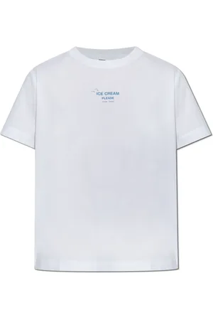 Samsøe Samsøe Tops, Dames, Wit, XS, Katoen, Sacamino T-shirt