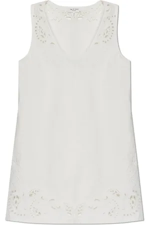 RAG&BONE Kleedjes, Dames, Wit, XS, Katoen, Mouwloze jurk
