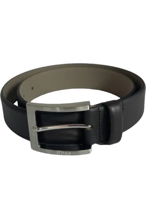 HUGO BOSS Accessoires, Heren, Bruin, 85 CM, Leer, Mannelijke leren riem Barnabie