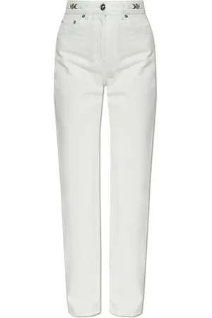 VERSACE Jeans, Dames, Wit, W28, Katoen, Straight-leg jeans