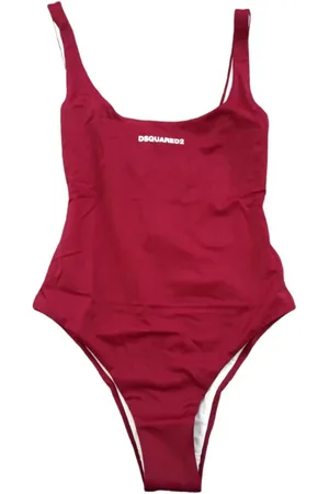 Dsquared2 Badkleding, Dames, Rood, XS, Stijlvol One Piece Badpak