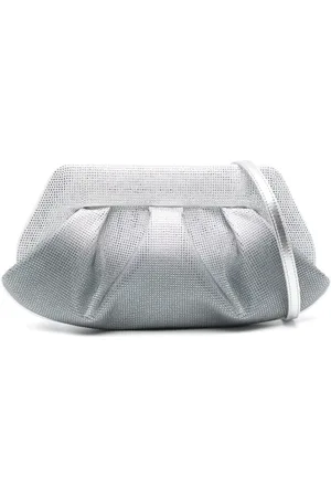THEMOIRÈ Tassen, Dames, Grijs, ONE Size, Zilver-tone Upcycled Crossbody Tas