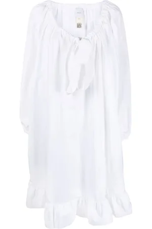 Patou Kleedjes, Dames, Wit, 2Xs, Katoen, Korte jurken