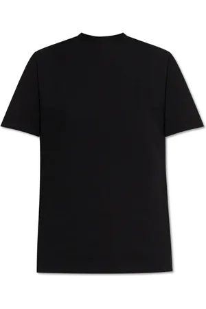 Jil Sander Tops, Dames, Zwart, XS, Katoen, T-shirt met logo