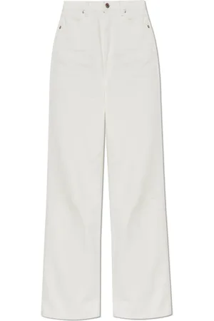 Samsøe Samsøe Jeans, Dames, Wit, W25 L32, Katoen, Jeans Sarebecca