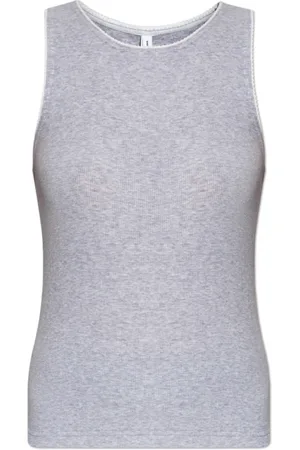 Samsøe Samsøe Tops, Dames, Grijs, S, Katoen, Top