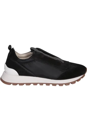 Brunello Cucinelli Schoenen, Dames, Zwart, 36 EU, Zwarte Sneakers Damesschoenen Aw 24