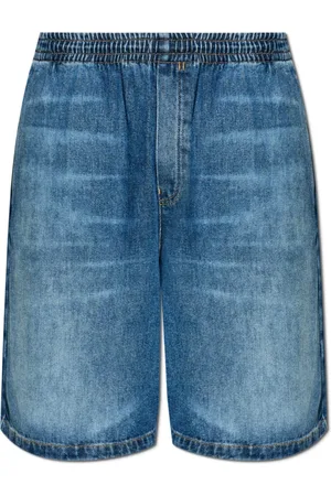 VERSACE Korte broeken, Heren, Blauw, M, Denim, Denim shorts