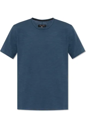 RAG&BONE Tops, Heren, Blauw, 2Xl, Katoen, T-shirt met ronde halslijn