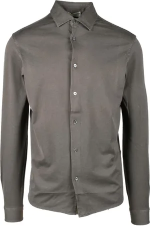FILIPPO DE LAURENTIIS Overhemden, Heren, Bruin, XL, Katoen, Overhemd