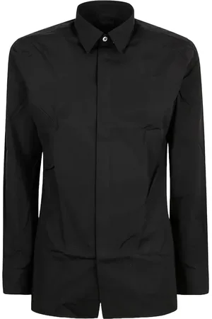 Givenchy Overhemden, Heren, Zwart, L, Katoen, Geborduurd Contemporary Shirt met Lange Mouwen