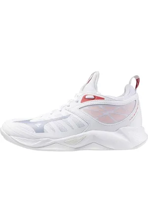Mizuno Schoenen, Dames, Wit, 40 EU, Wave Dimension Witte Sneakers