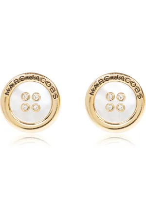 Marc Jacobs Accessoires, Dames, Geel, ONE Size, Oorbellen met logo
