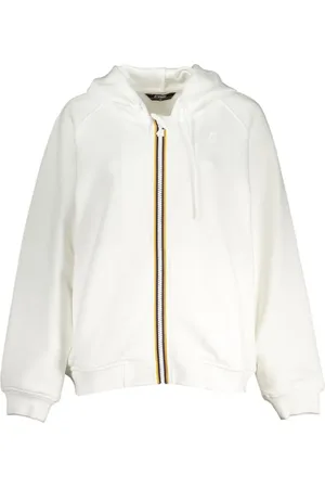 K-Way Sweatshirts & Hoodies, Dames, Wit, M, Witte Hoodie met Rits