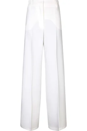 BLANCA Broeken, Dames, Wit, XL, Leer, Witte op maat gemaakte broek voor vrouwen