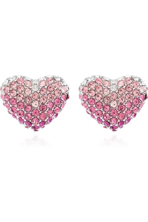Marc Jacobs Accessoires, Dames, Roze, ONE Size, Hartvormige oorbellen