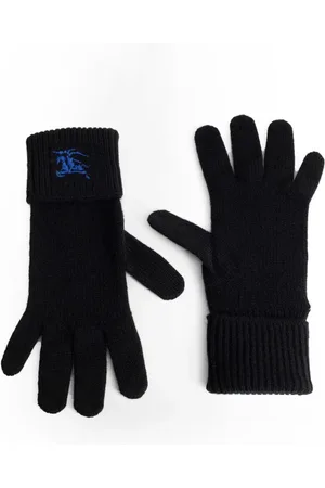 Burberry Accessoires, unisex, Zwart, S/M, Kasjmier, Gebreide Kasjmier Handschoenen