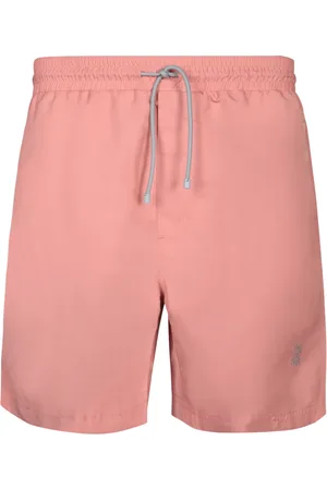 Brunello Cucinelli Badkleding, Heren, Roze, L, Nylon, Roze Zwembroek Lichtgewicht Nylon Trekkoord