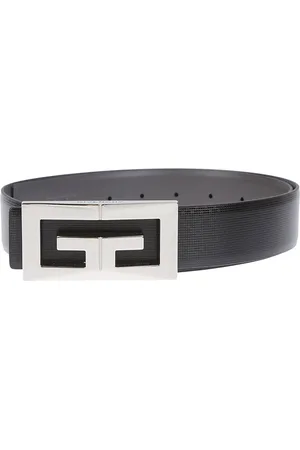 Givenchy Accessoires, Heren, Zwart, 85 CM, Leer, Omkeerbare gesp riem in zwart