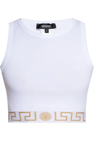 VERSACE Tops, Dames, Wit, 2Xl, Katoen, Lingerie top