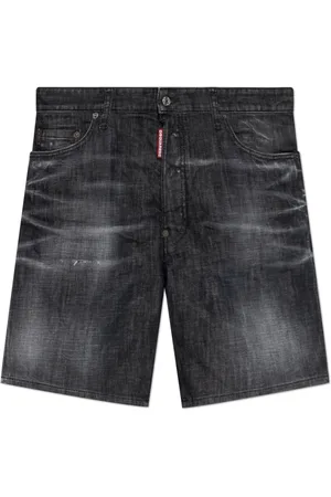 Dsquared2 Korte broeken, Heren, Zwart, M, Denim, Shorts Marine