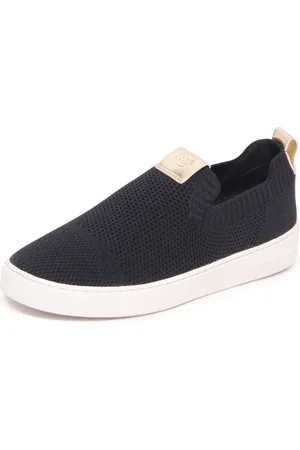 Michael Kors Schoenen, Dames, Zwart, 36 1/2 EU, Juno Knit Slip-On Schoenen