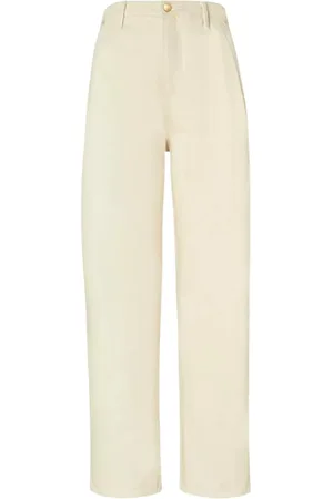 Tory Burch Broeken, Dames, , W25, Katoen, Wijde Pijpen Broek