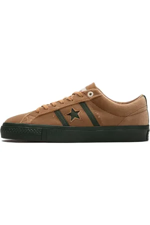 Converse Schoenen, Heren, Bruin, 42 1/2 EU, Suède, Academy Pro Green Sneakers