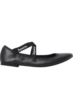 Repetto Schoenen, Dames, Zwart, 36 1/2 EU, Zwarte platte ballerina schoenen voor vrouwen