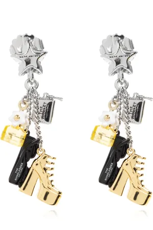 Marc Jacobs Accessoires, Dames, Grijs, ONE Size, Oorbellen met hangers