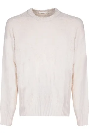 Atomofactory Truien, Heren, , M, Witte Distressed Gebreide Trui