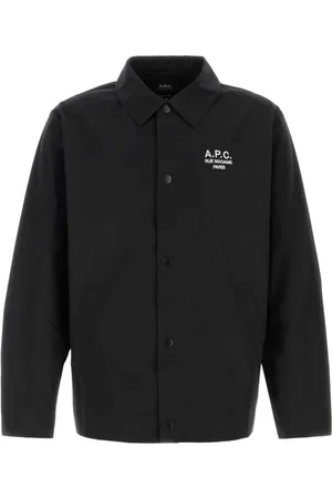 A.P.C. Zwarte polyester blend Regis jas