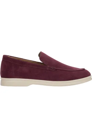 Estro Bordeauxrode Velours Loafers