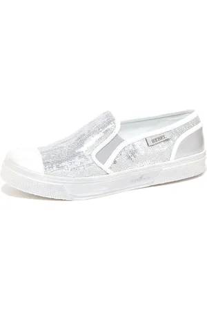Hogan Rebel Slip On Zilver Wit Schoen
